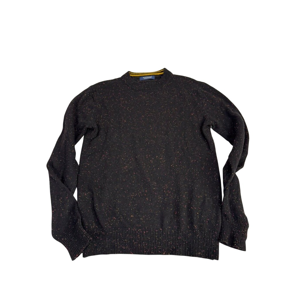 Scotch & Soda Amsterdam Couture Sweater European Designer Black Confetti Fleck